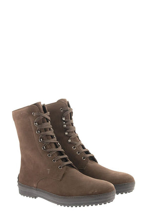 WINTER RUBBER BOOTS IN SUEDE LEATHER - fashionupstore1