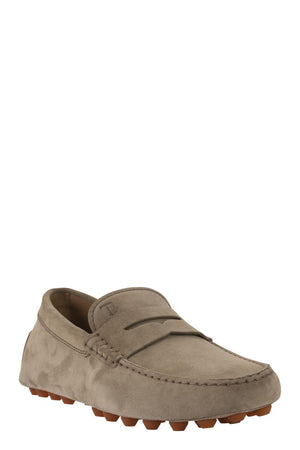 GOMMINO SUEDE DRIVING LOAVERS - fashionupstore1