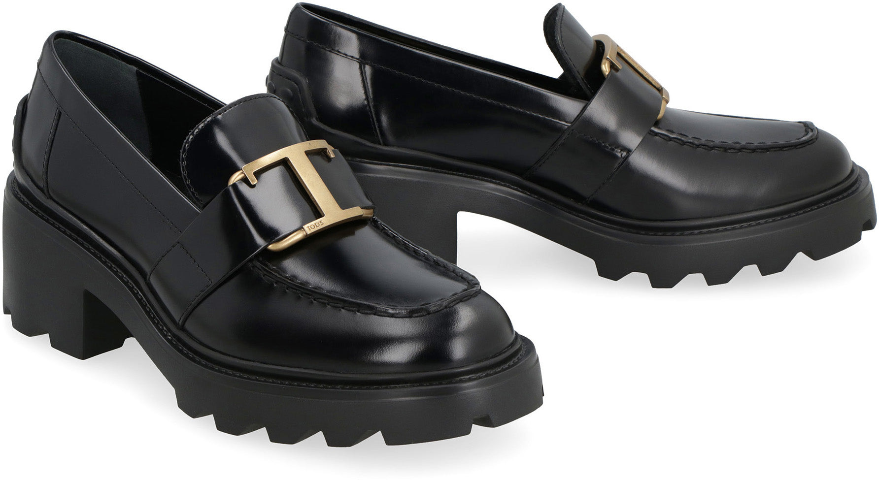 LOGO PLAQUE 60MM LOAFERS - fashionupstore1