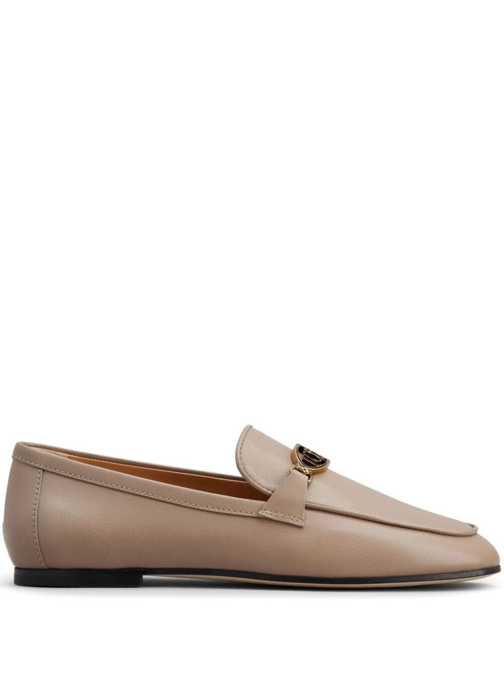 LOGOPLAQUE LEATHER LOAFERS - fashionupstore1