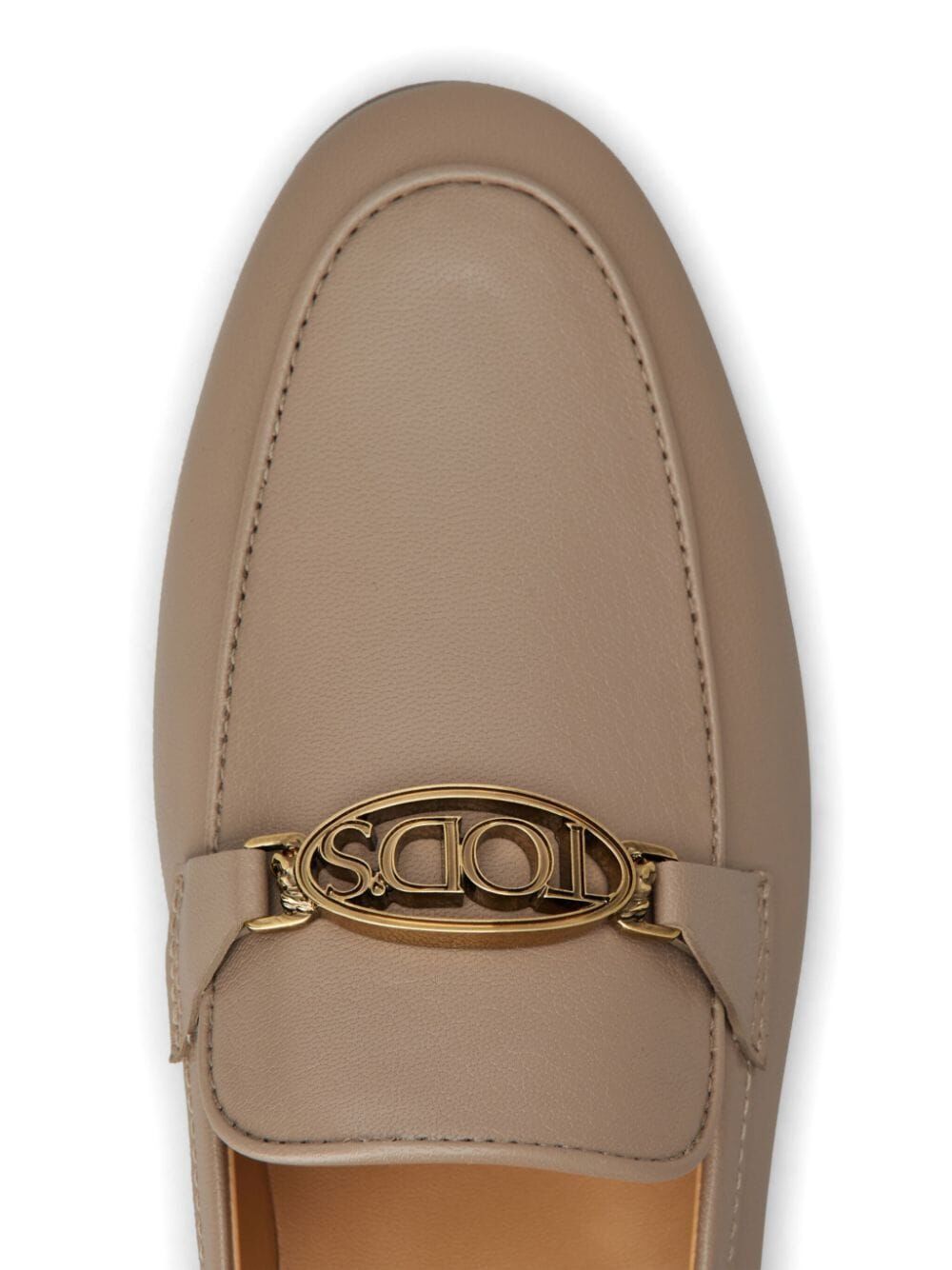 LOGOPLAQUE LEATHER LOAFERS - fashionupstore1