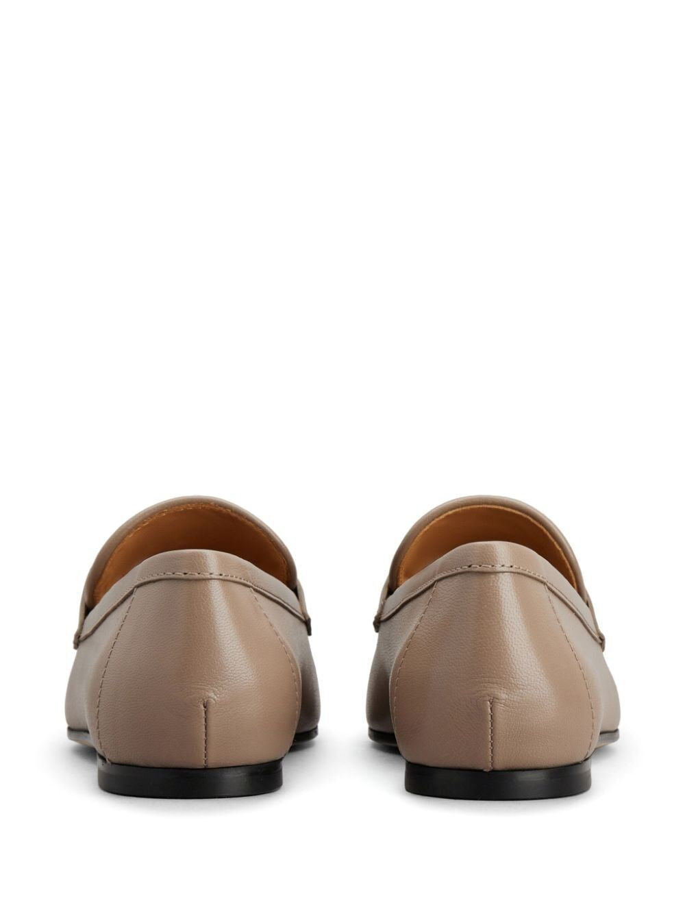 LOGOPLAQUE LEATHER LOAFERS - fashionupstore1