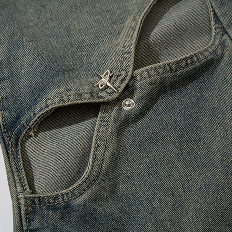 1984® Vintage Washed Knife Cut Jeans - 1984brand