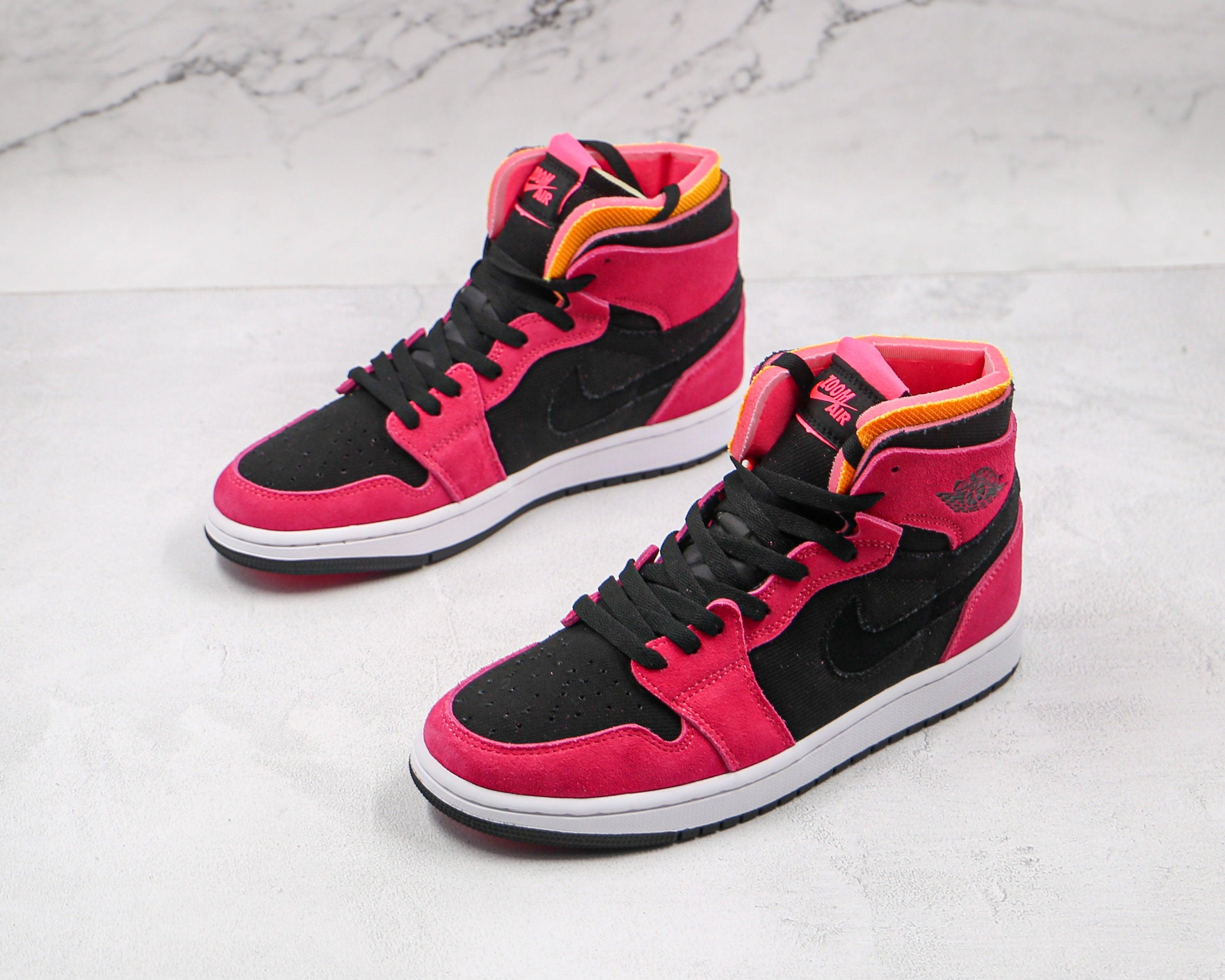 Custom RED Jordan 1 High Q Zoom Air ( Customs And Box ), Jordan 1 Sneakers Active sneakeronline