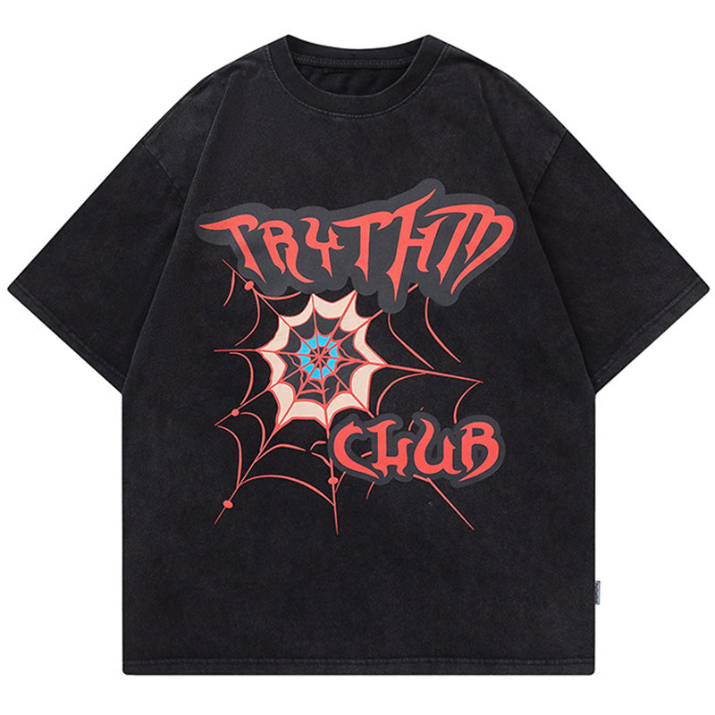 1984 Streetwear T-shirt Spider Web - fashionupstore1