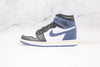 Custom BLUE BLACK Jordan 1 High Q ( Customs And Box ), Jordan 1 Sneakers Active sneakeronline