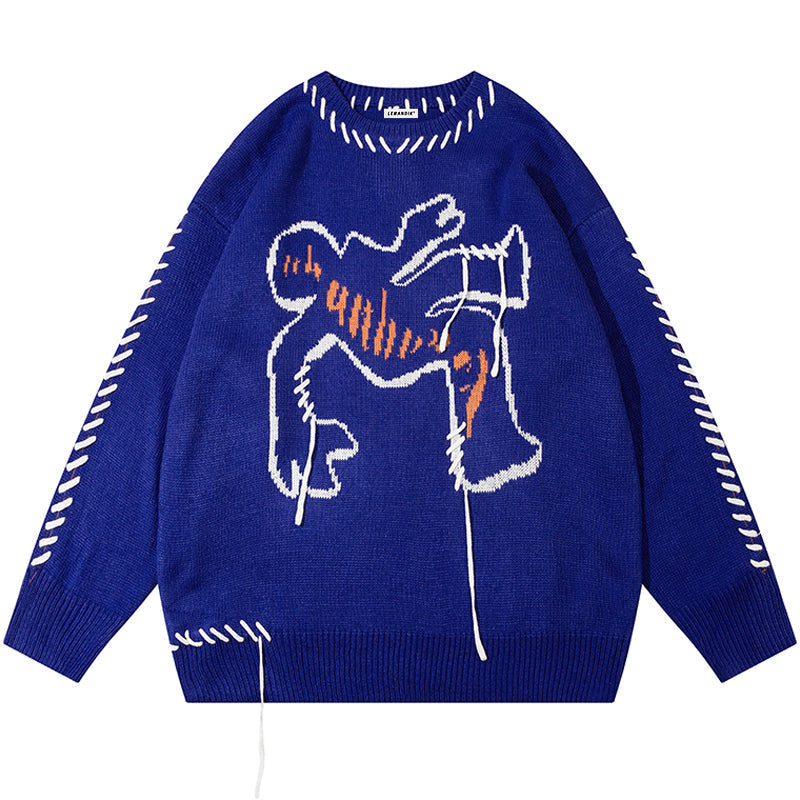 1984® Streetwear Graphic Sweater with Tassels - 1984brand