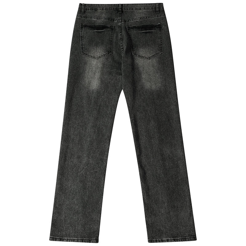 1984 Washed Jeans Zip Cuffs - fashionupstore1