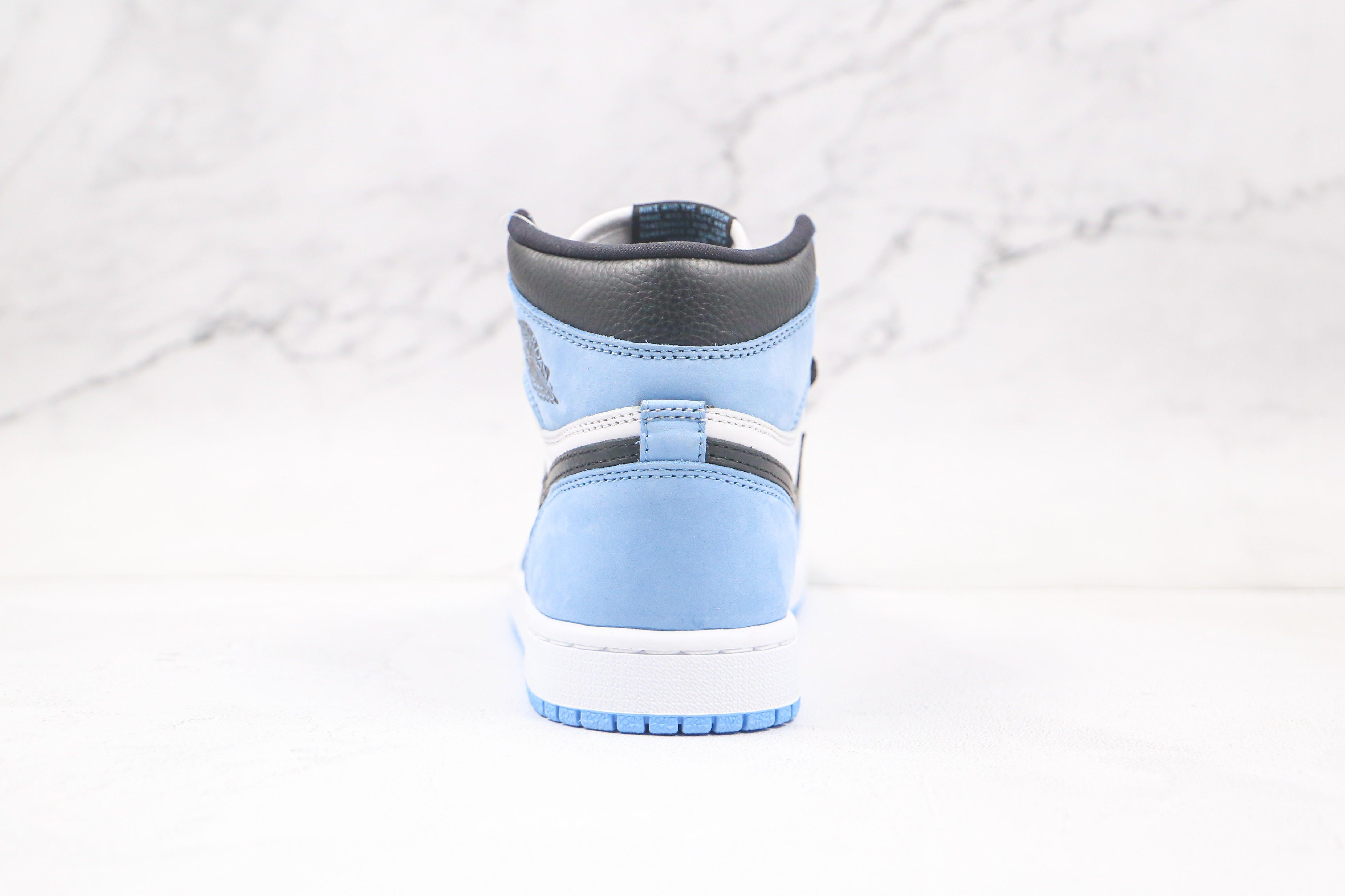 Custom BABY BLUE Jordan 1 High Q ( Customs And Box ), Jordan 1 Sneakers Active sneakeronline