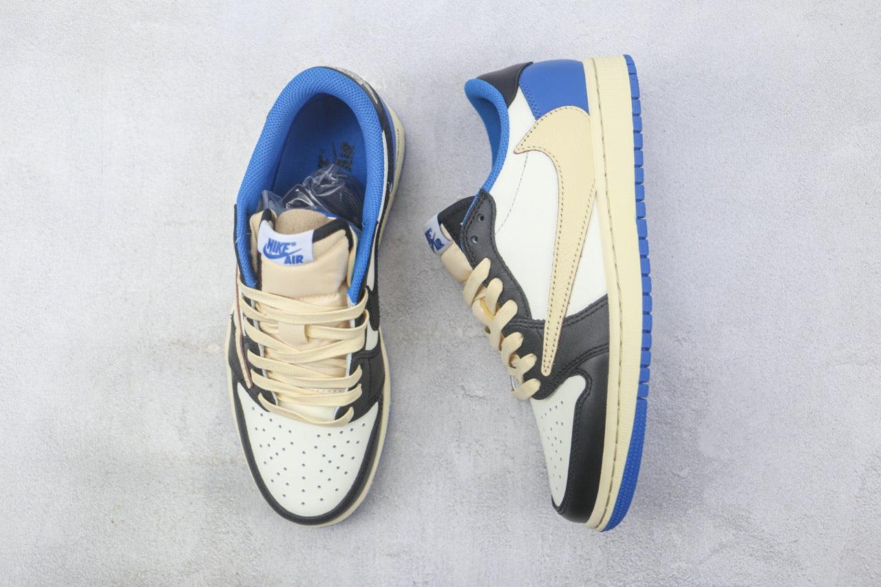 Custom Fragment x Travis Scott x Air Jordan 1 Low DM7866 140 luxurysteps