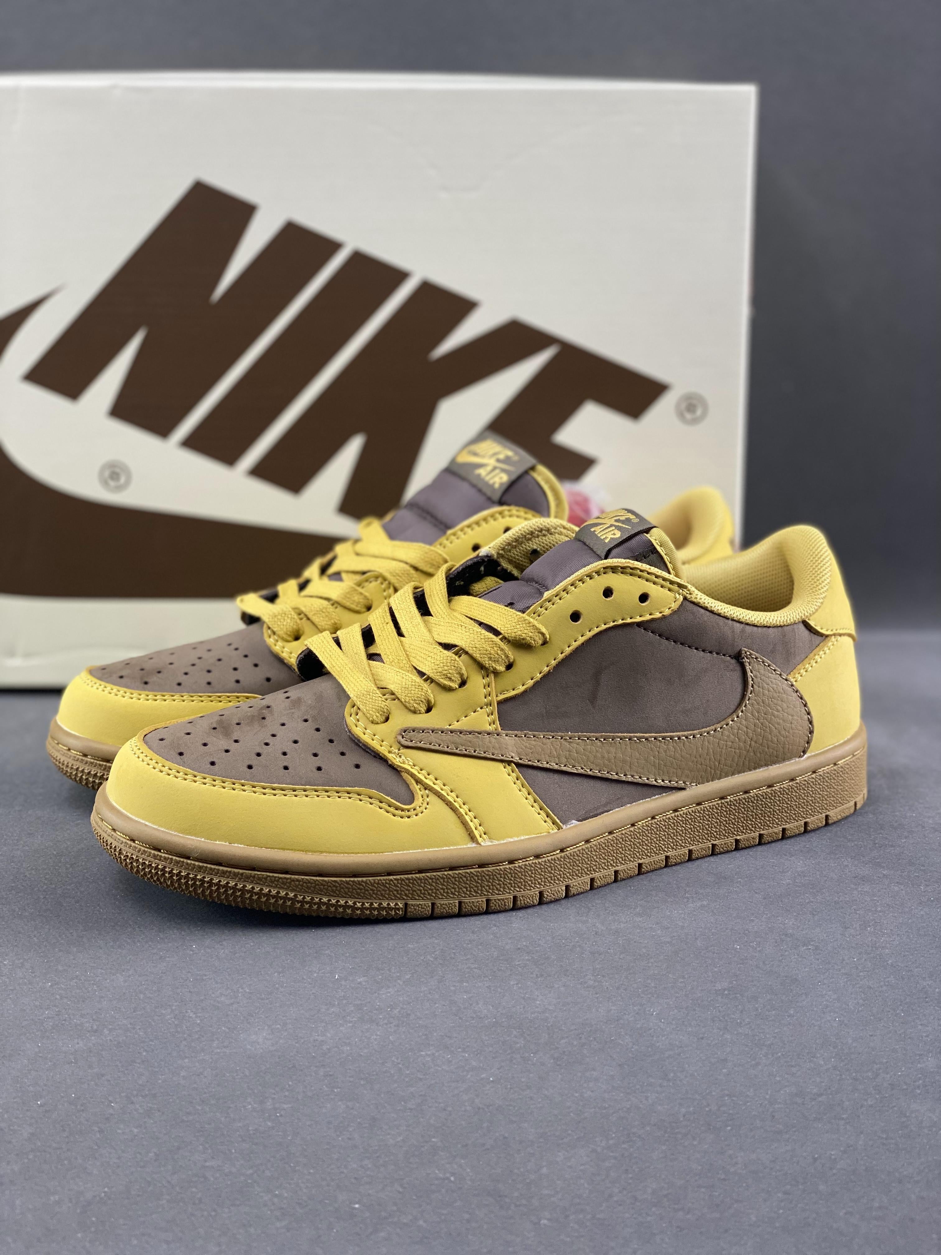 Custom Air Jordan 1 Low x Travis Scott DM7866 665 - fashionupstore1