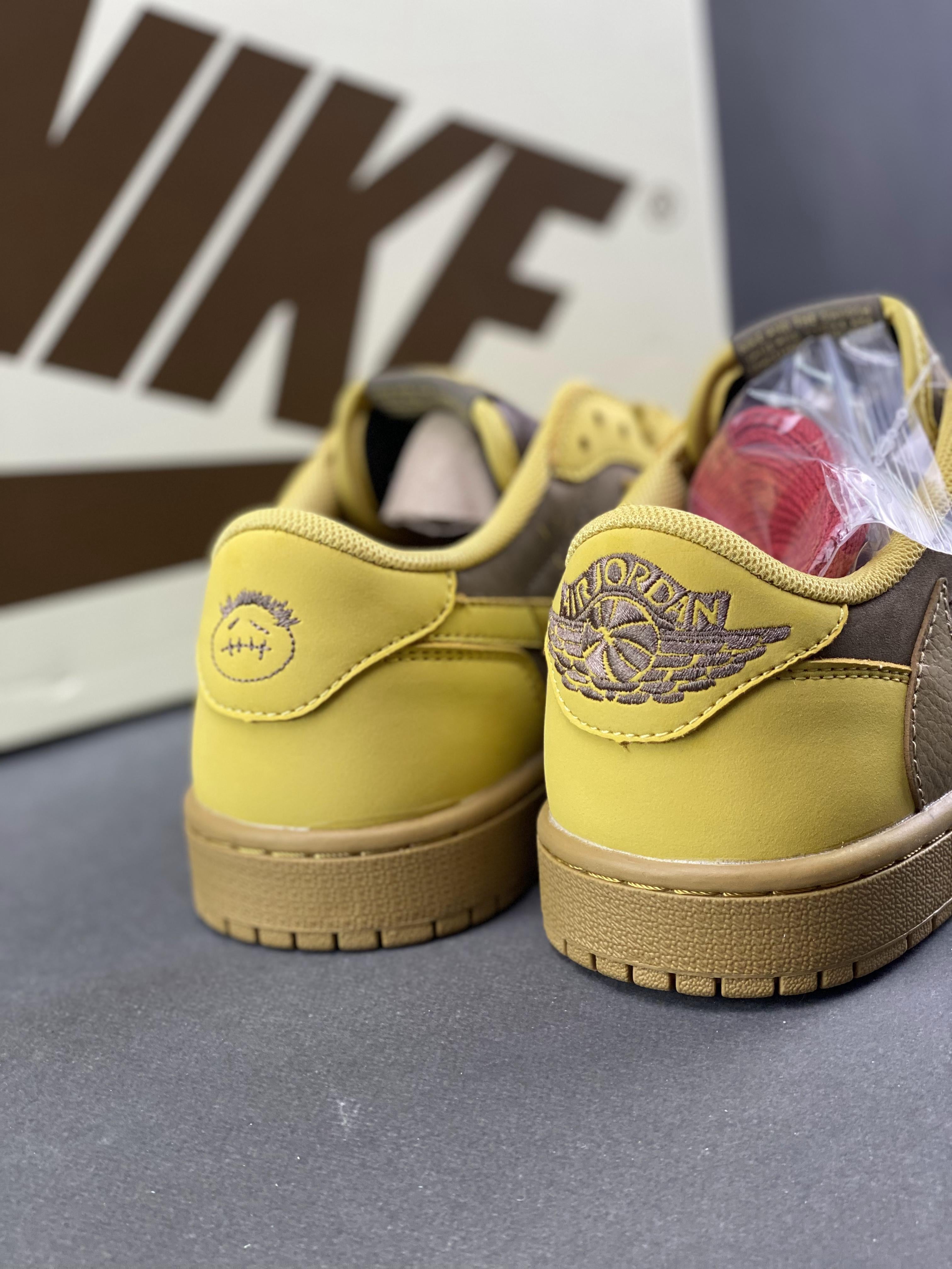 Custom Air Jordan 1 Low x Travis Scott DM7866 665 - fashionupstore1