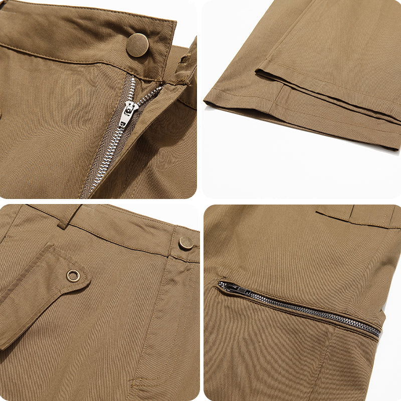 1984 Retro Cargo Pants Patchwork Pocket - fashionupstore1