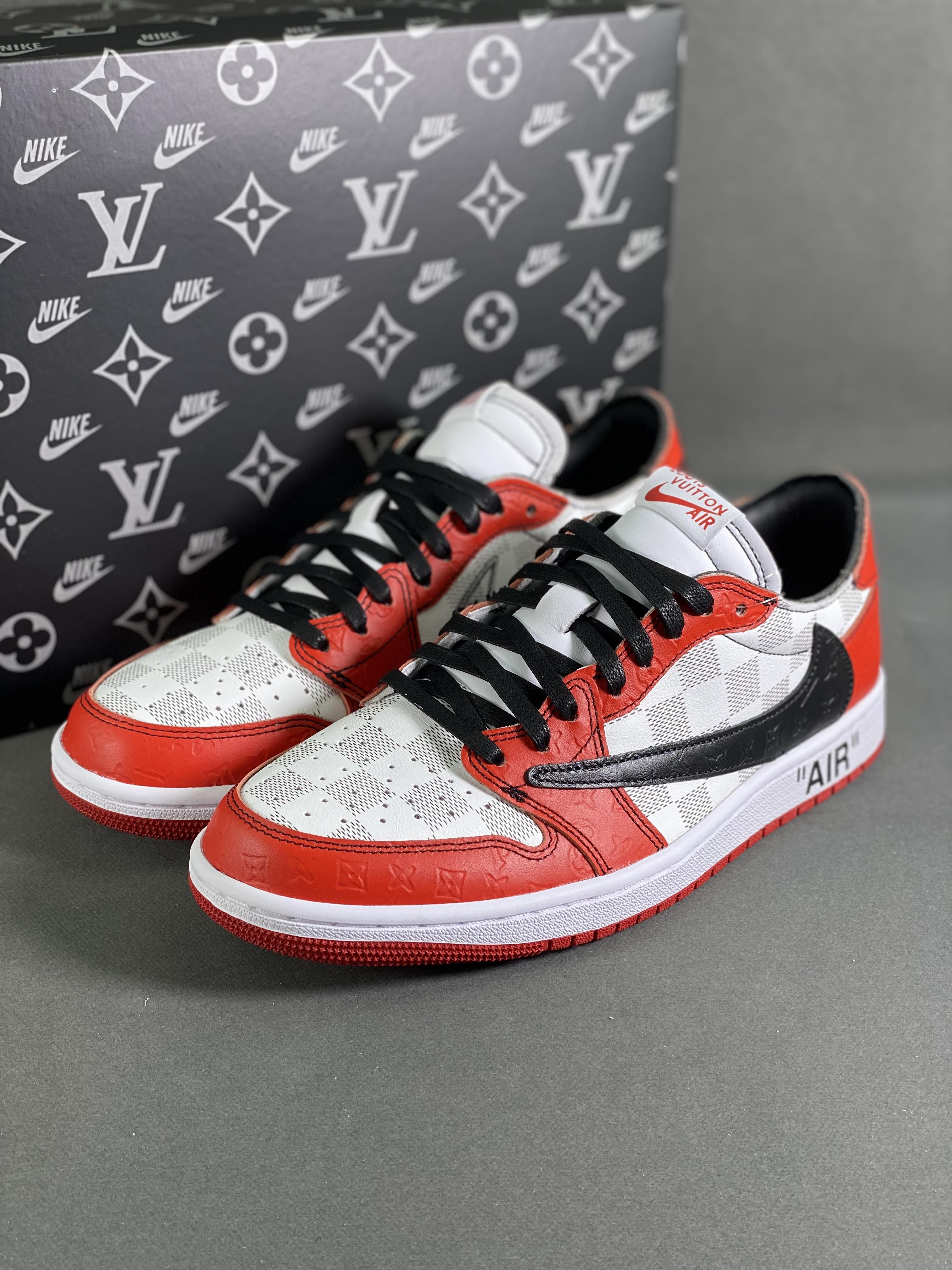 Custom Air Jordan 1 Low x Off-White x Travis Scott  DZ2403 006 - fashionupstore1