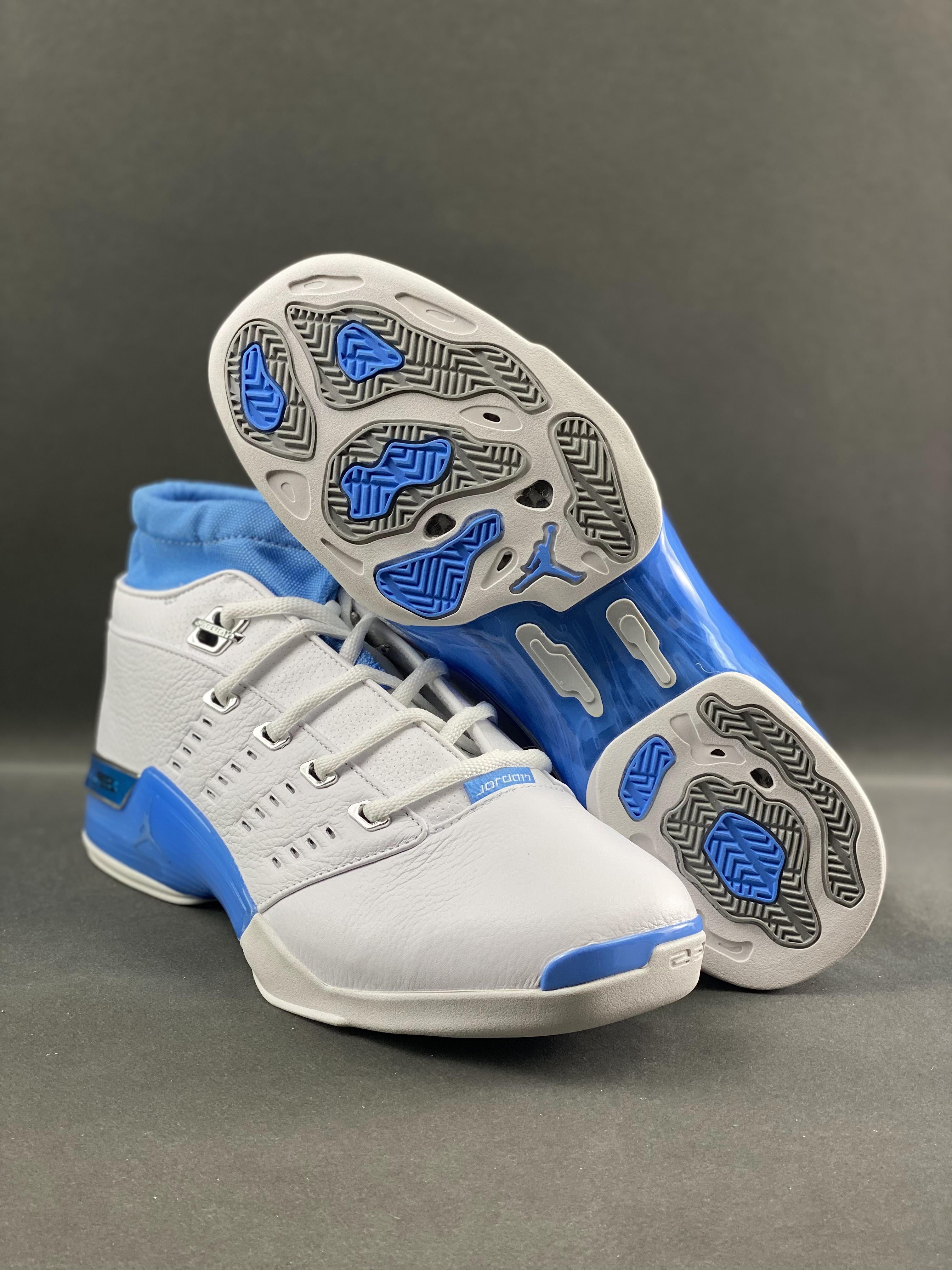 Custom Air Jordan 17 Low SP “UNC” - fashionupstore1