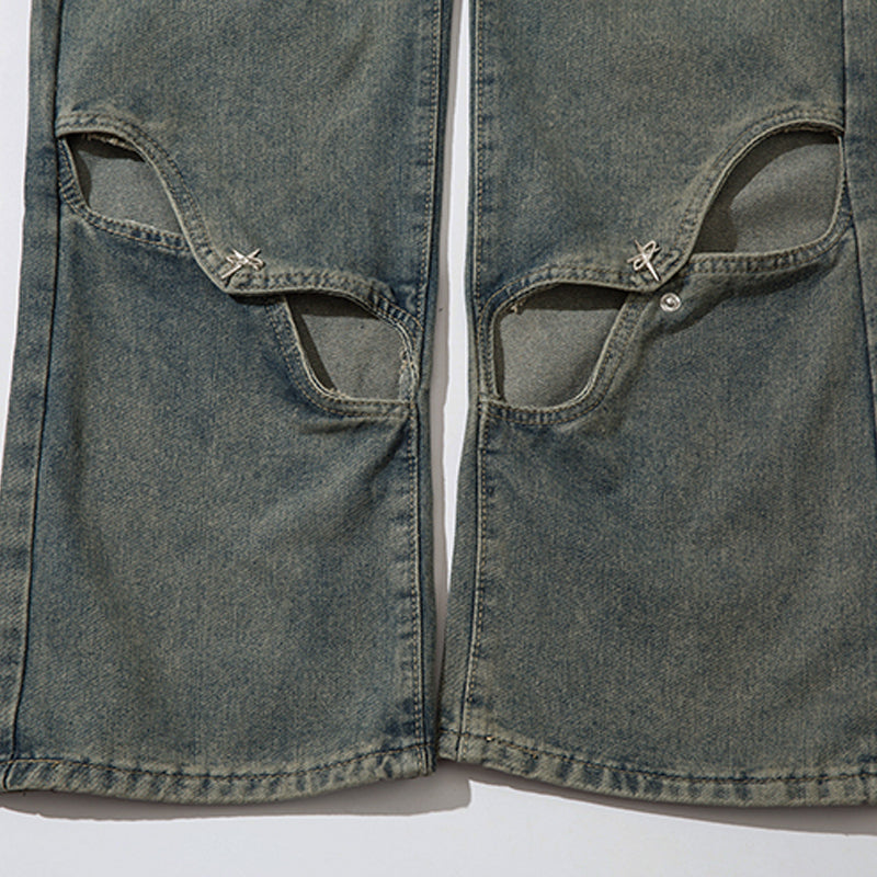 1984® Vintage Washed Knife Cut Jeans - 1984brand