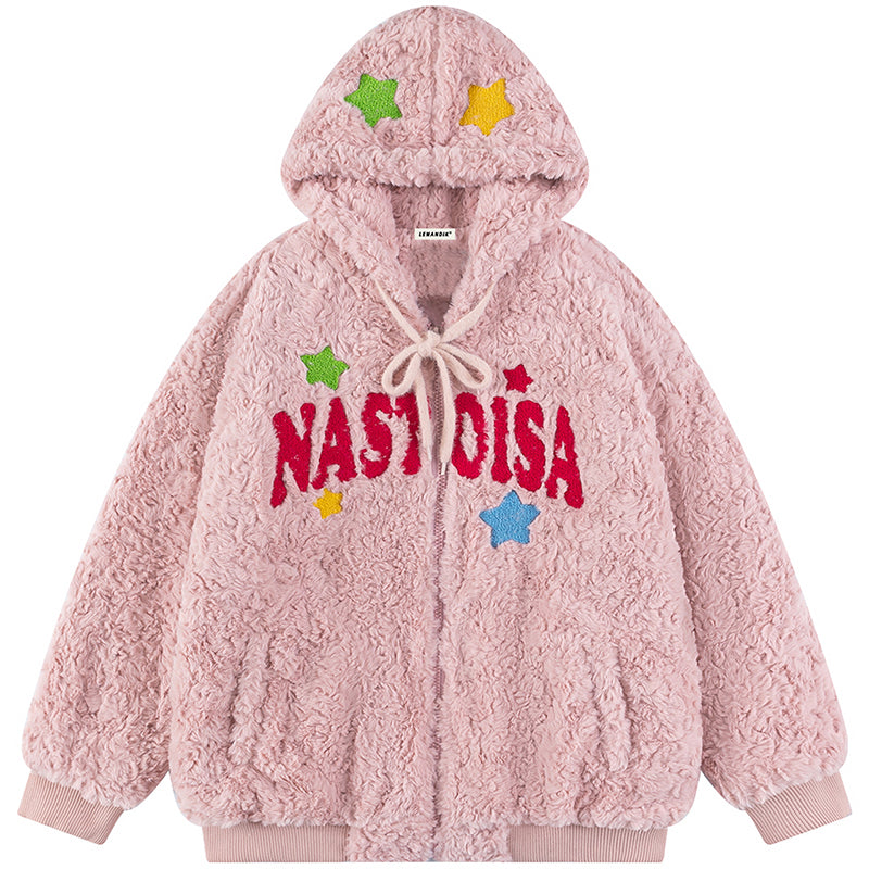 1984® Plush Hooded Winter Coat Flocked Star - 1984brand