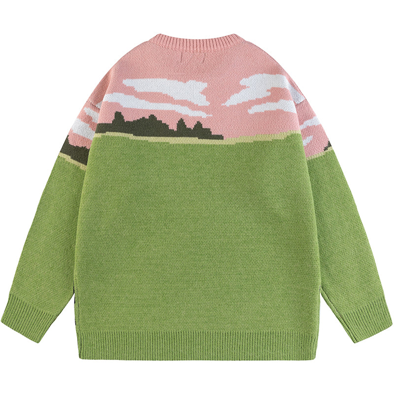 1984® Lazy Jacquard Sweater Cow - 1984brand