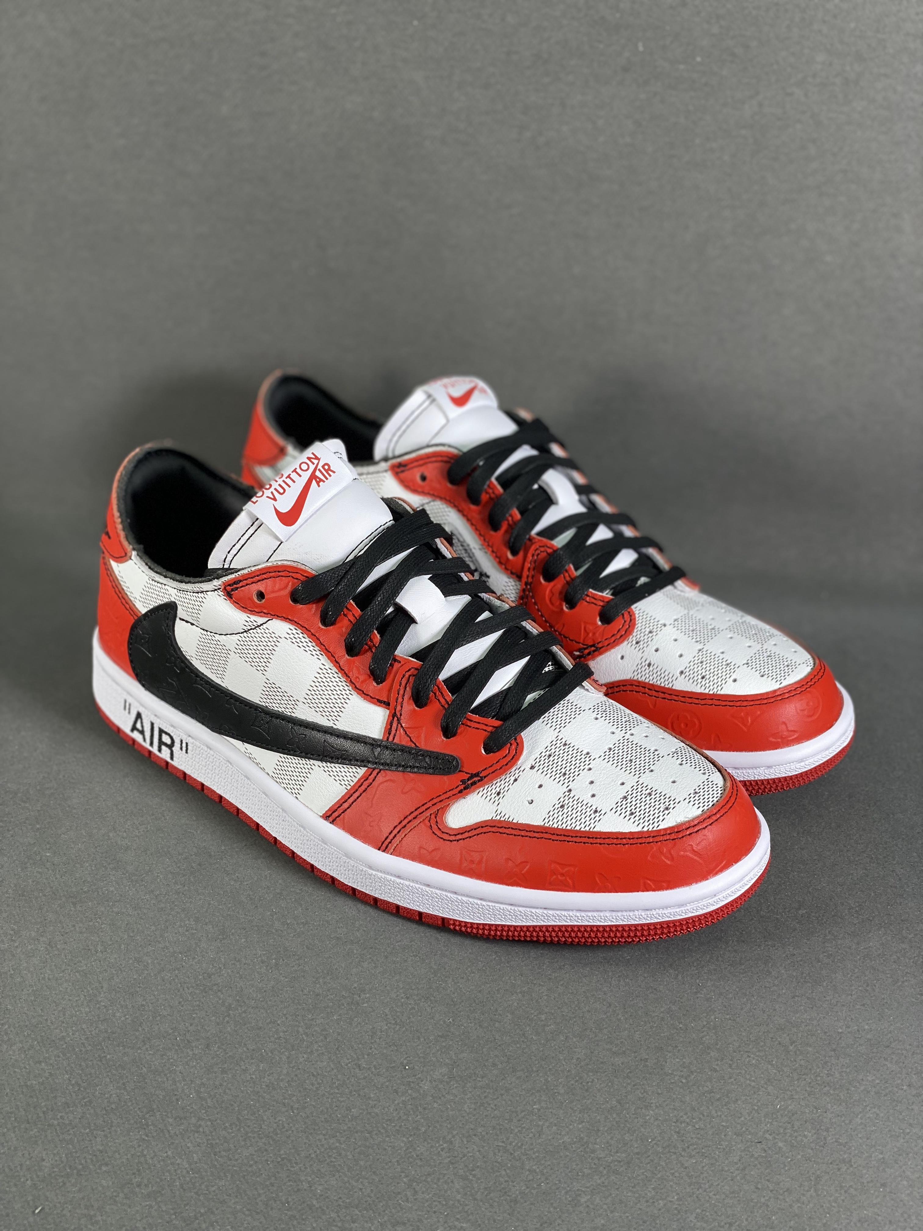 Custom Air Jordan 1 Low x Off-White x Travis Scott  DZ2403 006 - fashionupstore1