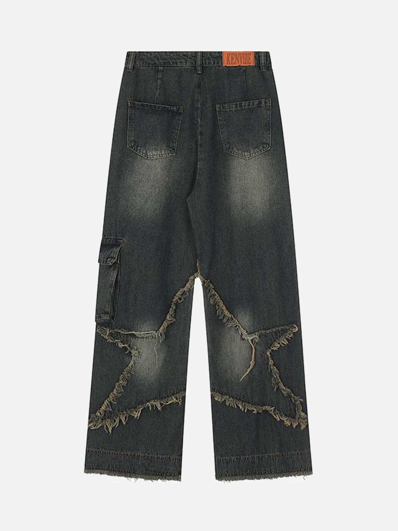 1984 Patch Embroidered Straight-leg Jeans - 1572 - 1984brand