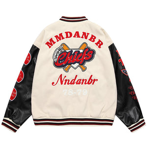 1984 Vintage Letterman Jacket Flocked Baseball - fashionupstore1