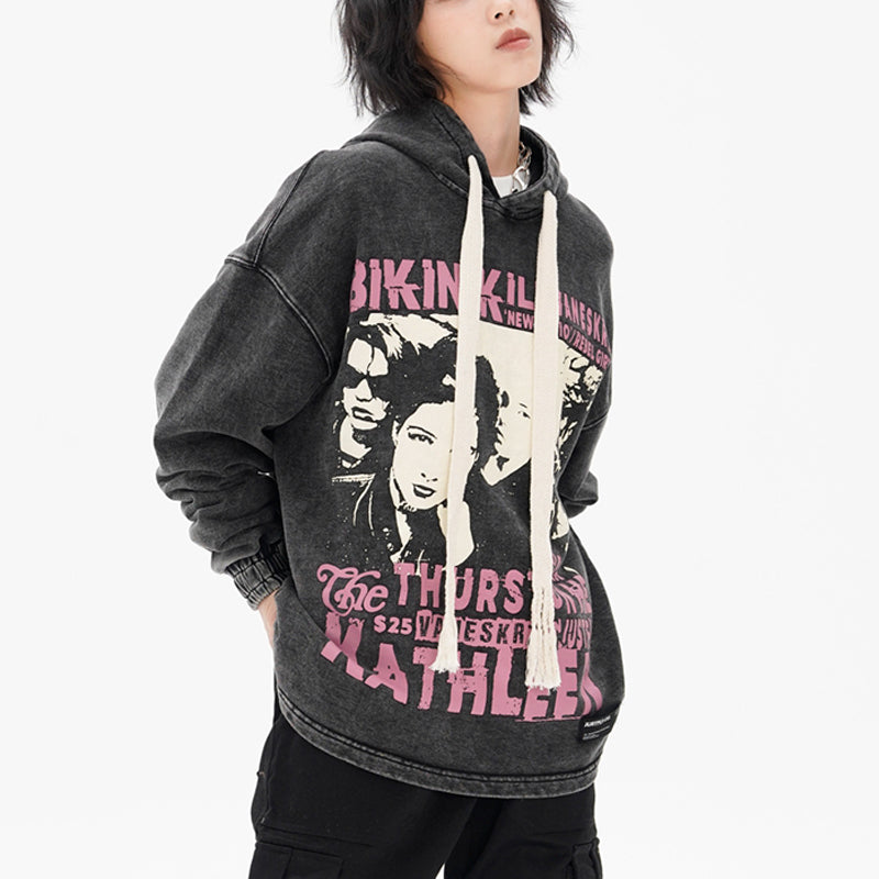 1984 Vintage Washed Hoodie Bikini Kill - fashionupstore1