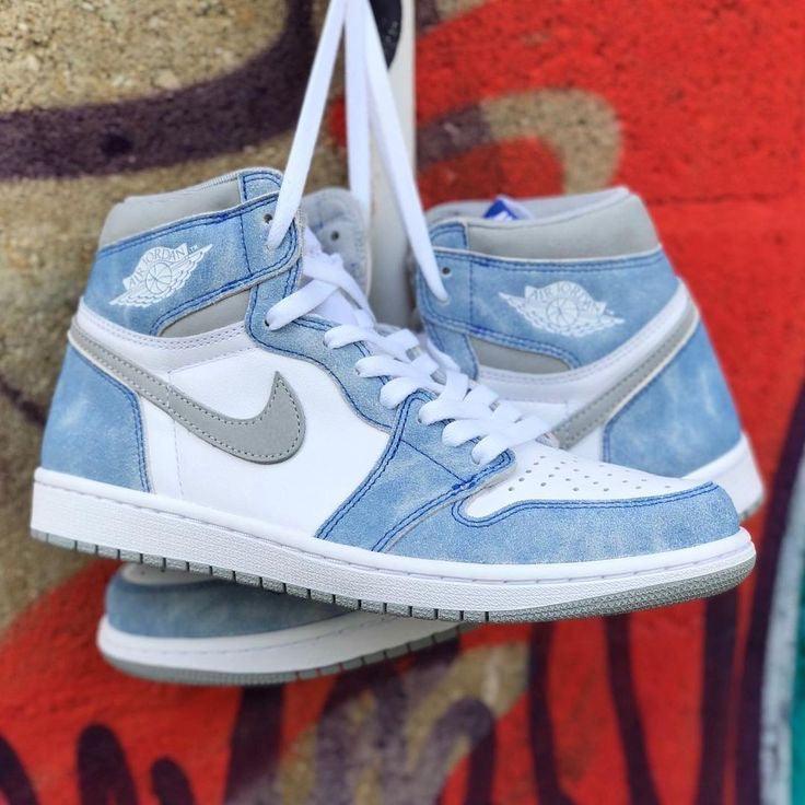 Custom Blue White Jordan 1 High Q ( Customs And Box ), Jordan 1 Sneakers Active sneakeronline