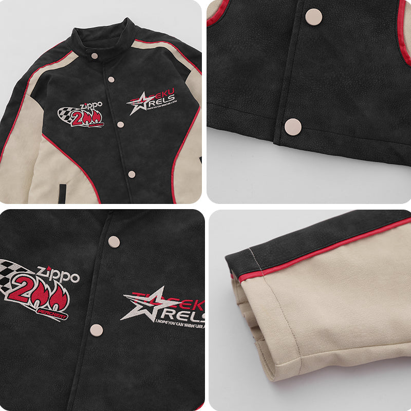 1984® Retro Patchwork Racing Jacket - 1984brand