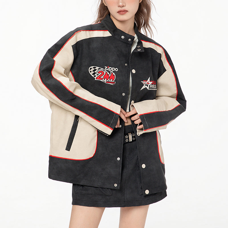 1984® Retro Patchwork Racing Jacket - 1984brand