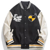 1984 American Style Baseball Jacket Color Block - fashionupstore1