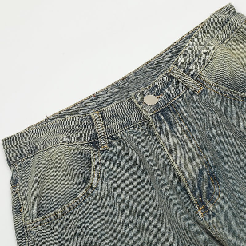 1984 American Style Jeans Frayed Cross - fashionupstore1