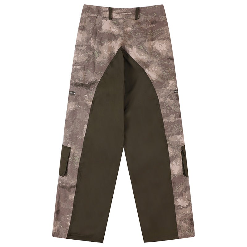 Fashionup Baggy Cargo Jeans Camouflage Patchwork - fashionupstore1