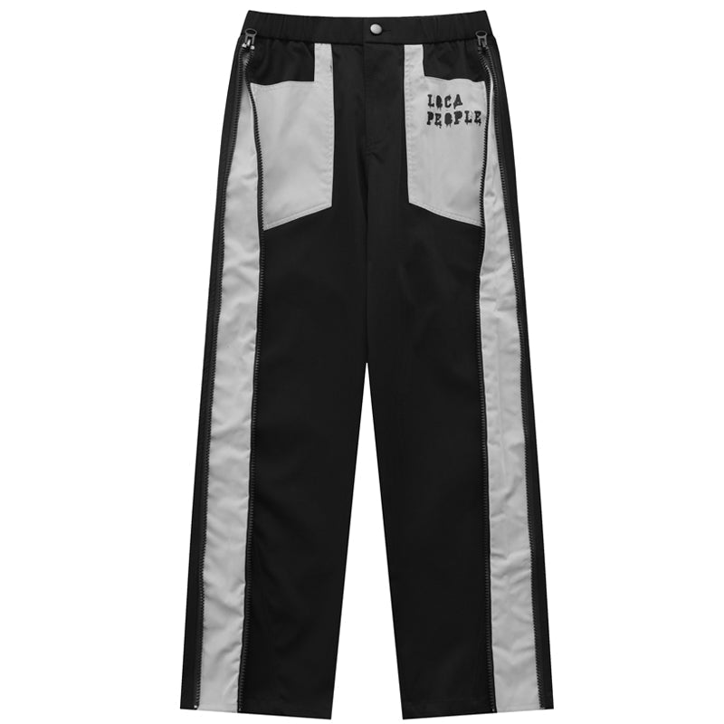 Fashionup Baggy Cargo Pants Color Block - fashionupstore1