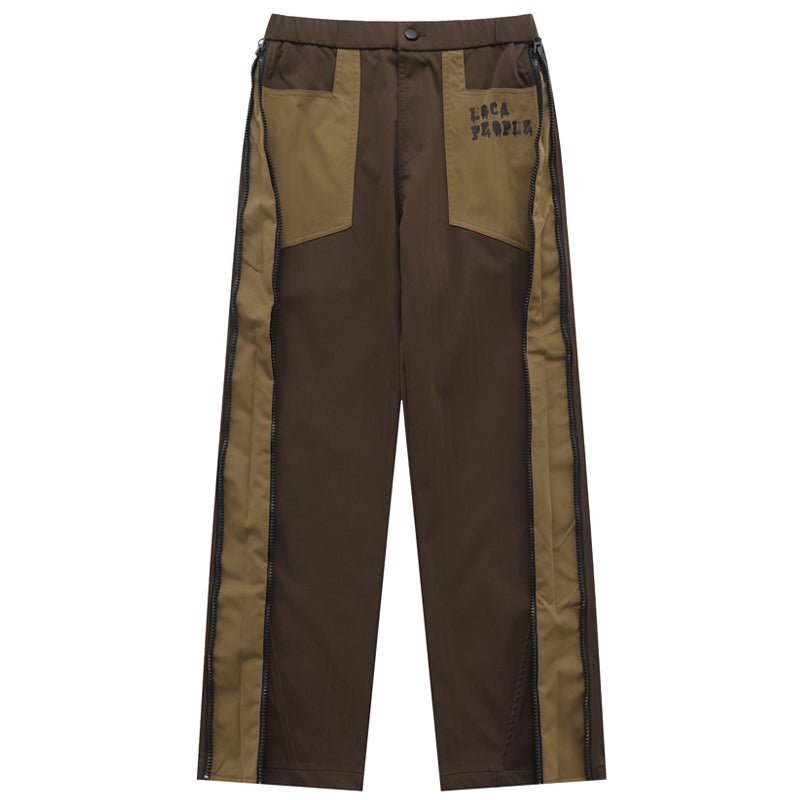 Fashionup Baggy Cargo Pants Color Block - fashionupstore1