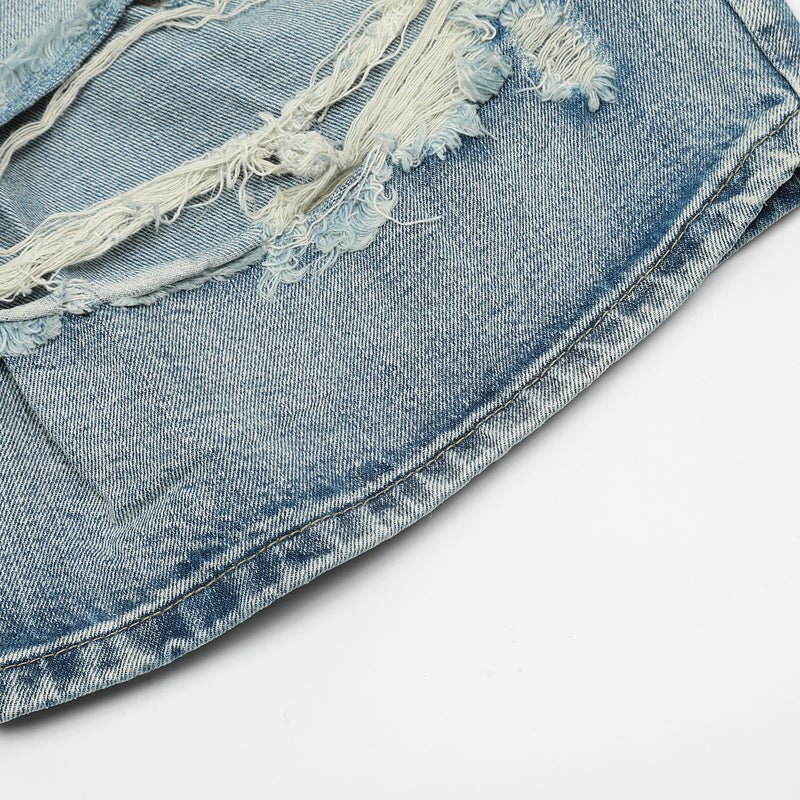 1984 Baggy Ripped Denim Shorts - fashionupstore1