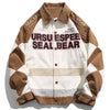 1984 Casual Varsity Jacket Color Block Patchwork - fashionupstore1