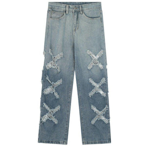 1984 Classic Cross Ripped Jeans for Women - 1984brand