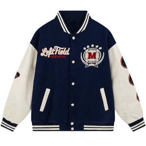 1984 College Baseball Jacket M Badge - fashionupstore1