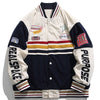 1984 Corduroy Winter Jacket Racing Badge - fashionupstore1