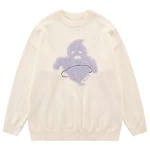 1984 Cozy Sweater Cute Ghost - fashionupstore1