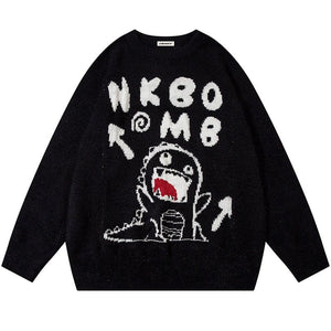 1984® Dinosaur Jacquard Knit Sweater - fashionupstore1