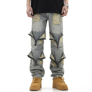 1984 Distressed Jeans Multiple Pockets - 1984brand