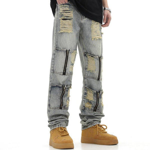 1984 Distressed Jeans Multiple Pockets - 1984brand