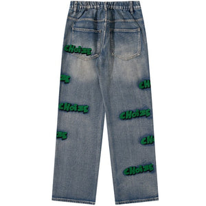 1984 Distressed Wash Jeans Choize - fashionupstore1