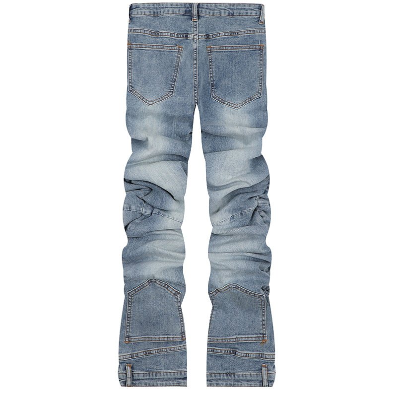 Fashionup Hip Hop Style Jeans Ripped Folds - fashionupstore1