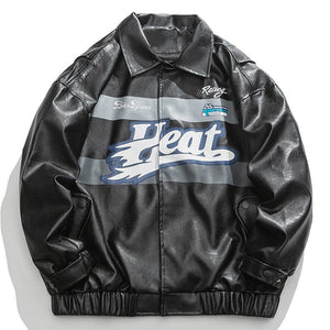 1984 Leather Jacket Print Letter - fashionupstore1