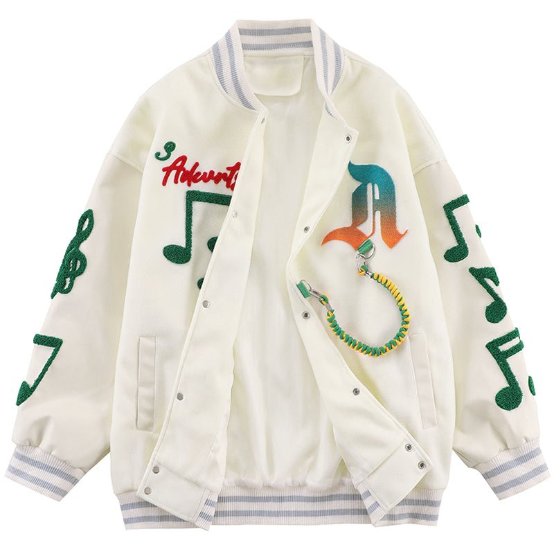 1984 Letterman Varsity Jacket Flocked Note - fashionupstore1