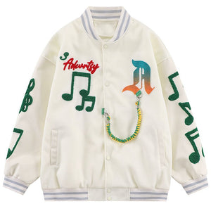 1984 Letterman Varsity Jacket Flocked Note - fashionupstore1