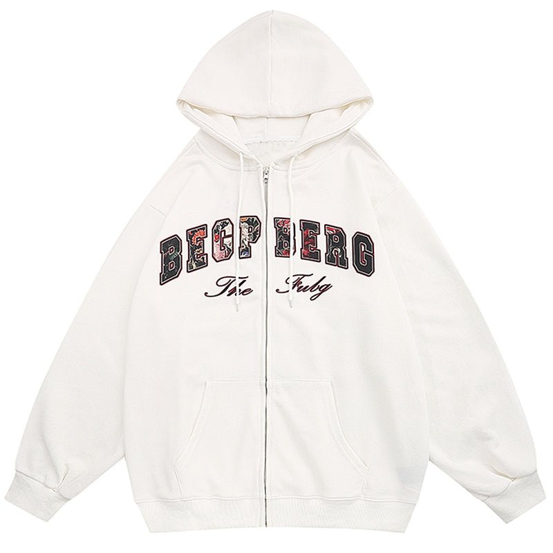 1984 Oversize Full Zip Hoodie BEGP BERG - fashionupstore1