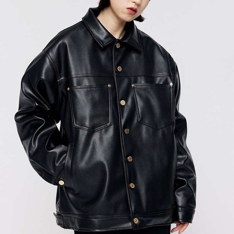 1984 PU Leather Winter Jacket Doberman - fashionupstore1